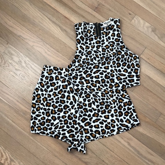 Show Me Your MuMu Other - Show me your mumu two piece leopard set